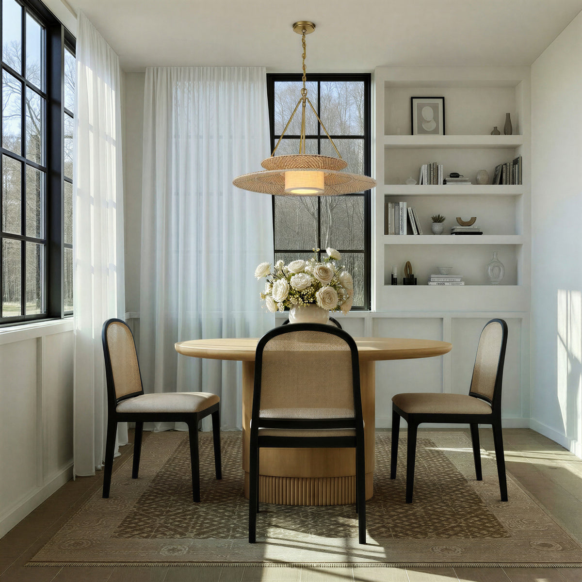 Crystorama Janipher 29.5" 1-Light Chandelier - lifestyle