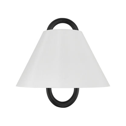 Crystorama Jojo 1-Light Wall Sconce Matte Black - detail