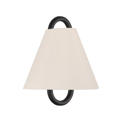 Crystorama Jojo 1-Light Wall Sconce Matte Black - detail