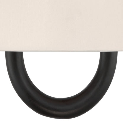 Crystorama Jojo 1-Light Wall Sconce Matte Black - detail