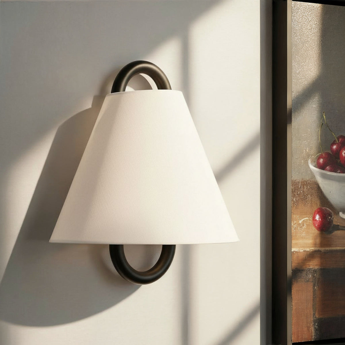 Crystorama Jojo 1-Light Wall Sconce Matte Black - lifestyle