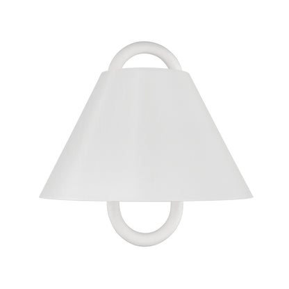 Crystorama Jojo 1-Light Wall Sconce Matte White - detail