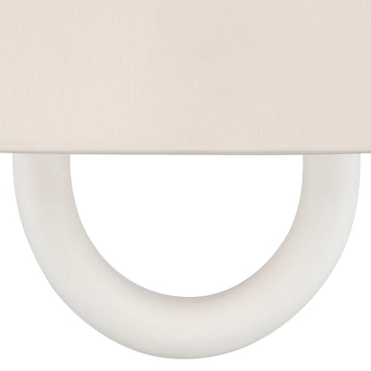 Crystorama Jojo 1-Light Wall Sconce Matte White - detail