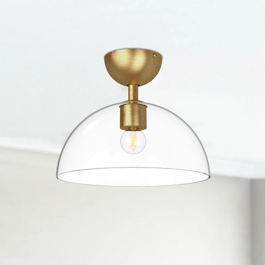 Jude 12" 1-Light Semi-Flush Mount