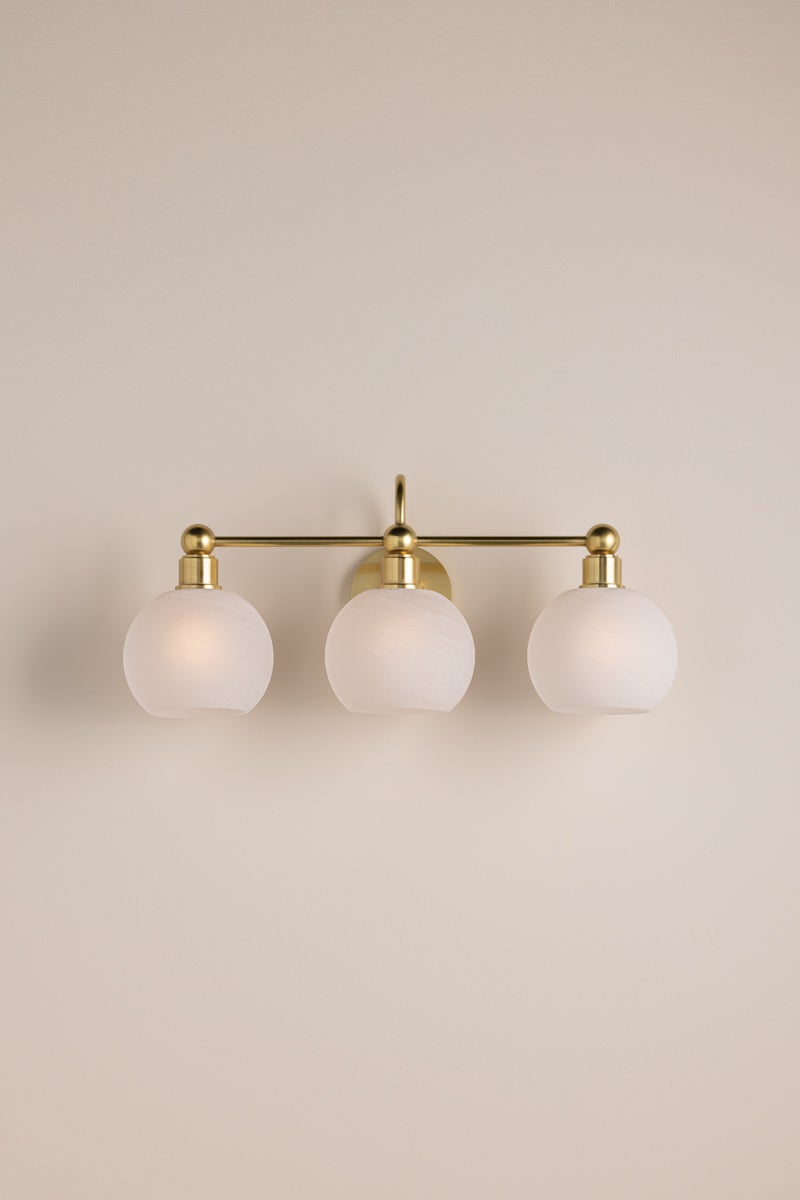 Mitzi Jerica 3-Light Vanity Light Aged Brass