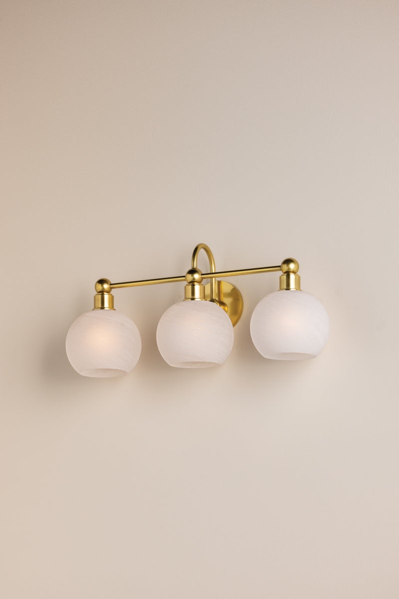 Mitzi Jerica 3-Light Vanity Light Aged Brass