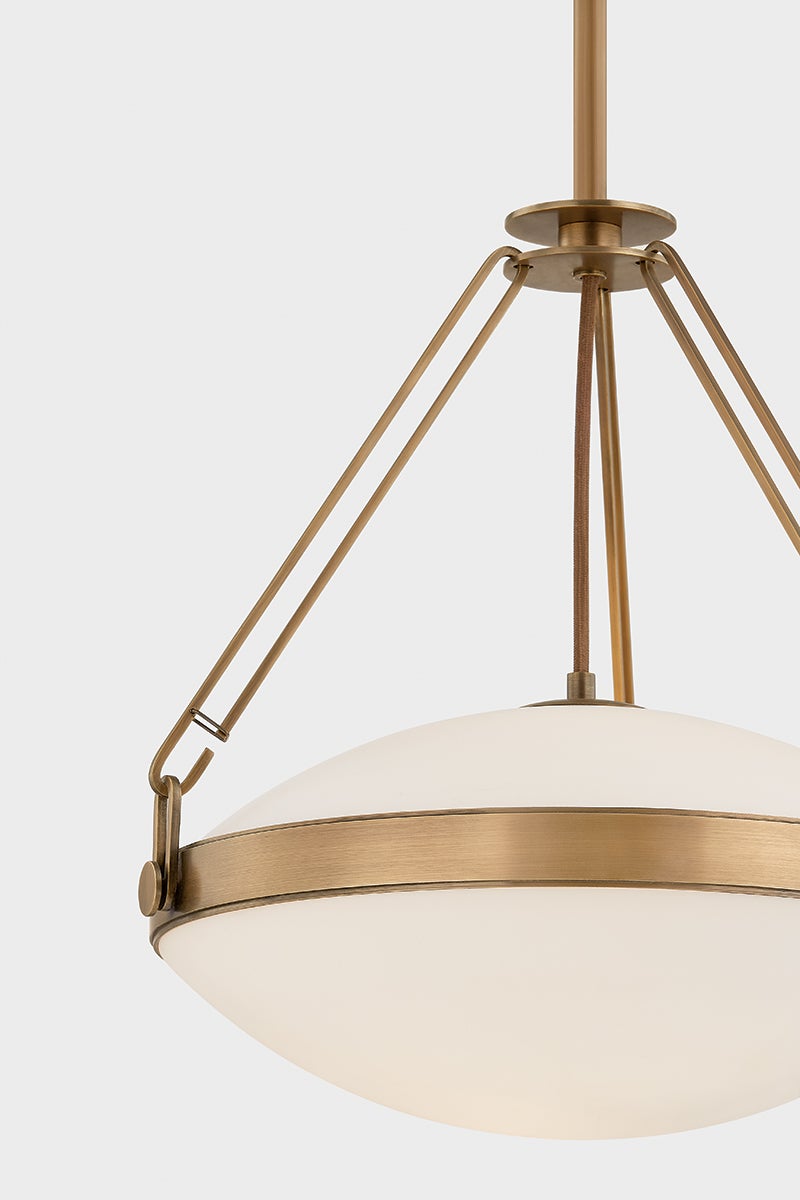 Troy Kade Pendant Patina Brass Detail 3