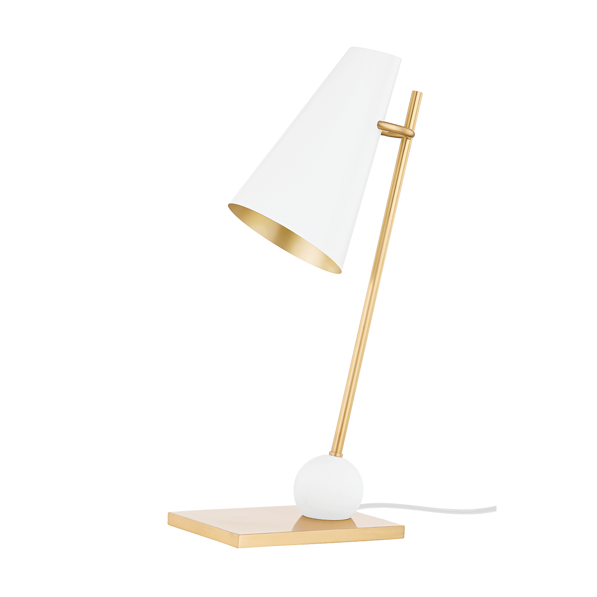 Hudson Valley Piton Table Lamp Aged Brass/Soft White