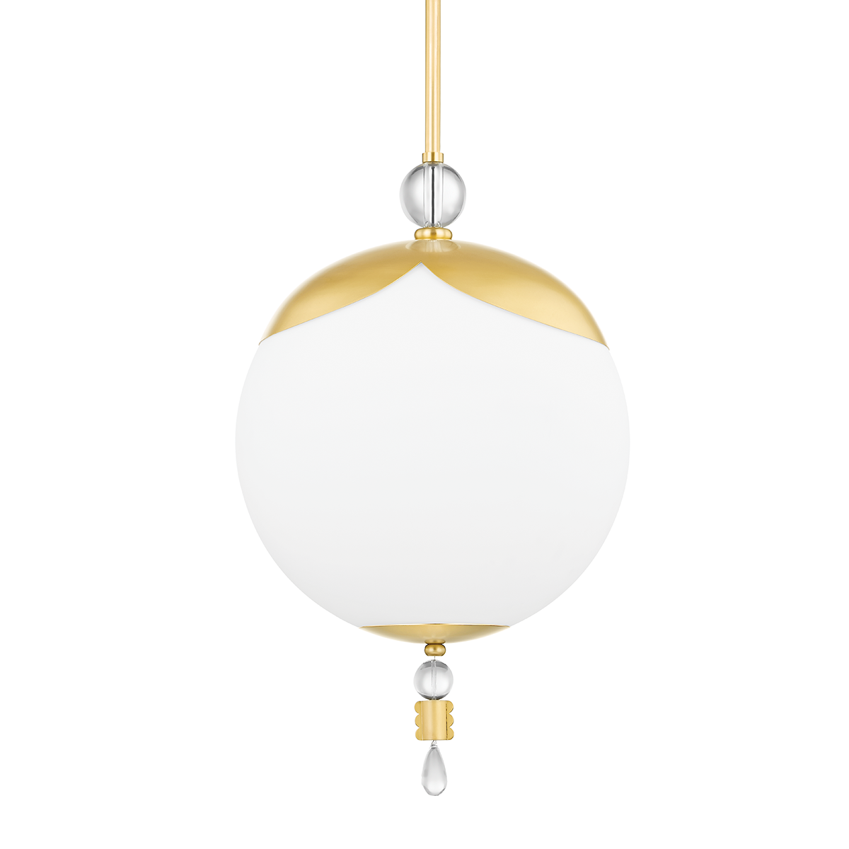 Hudson Valley Perla 16" Pendant Aged Brass