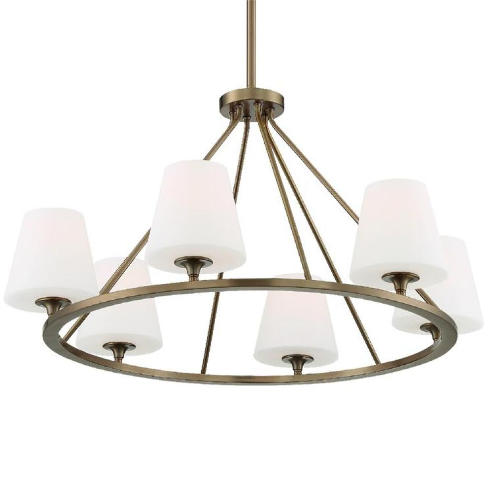 Crystorama Keenan Chandelier Vibrant Gold