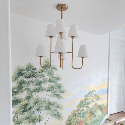Keenan 8-Light Vibrant Gold Chandelier