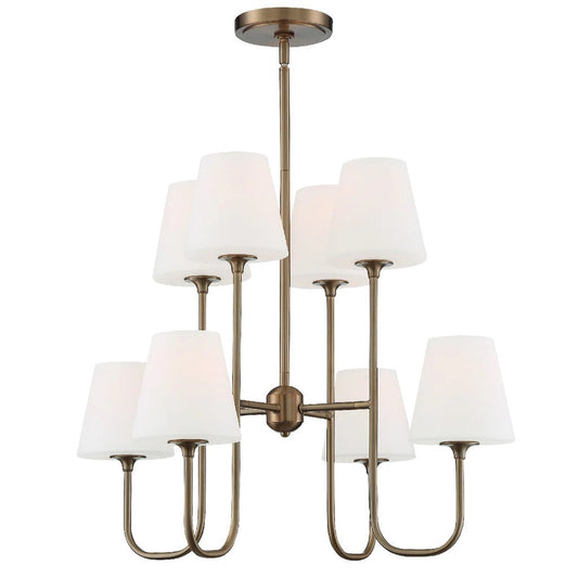 Keenan 8 Light Vibrant Gold Chandelier