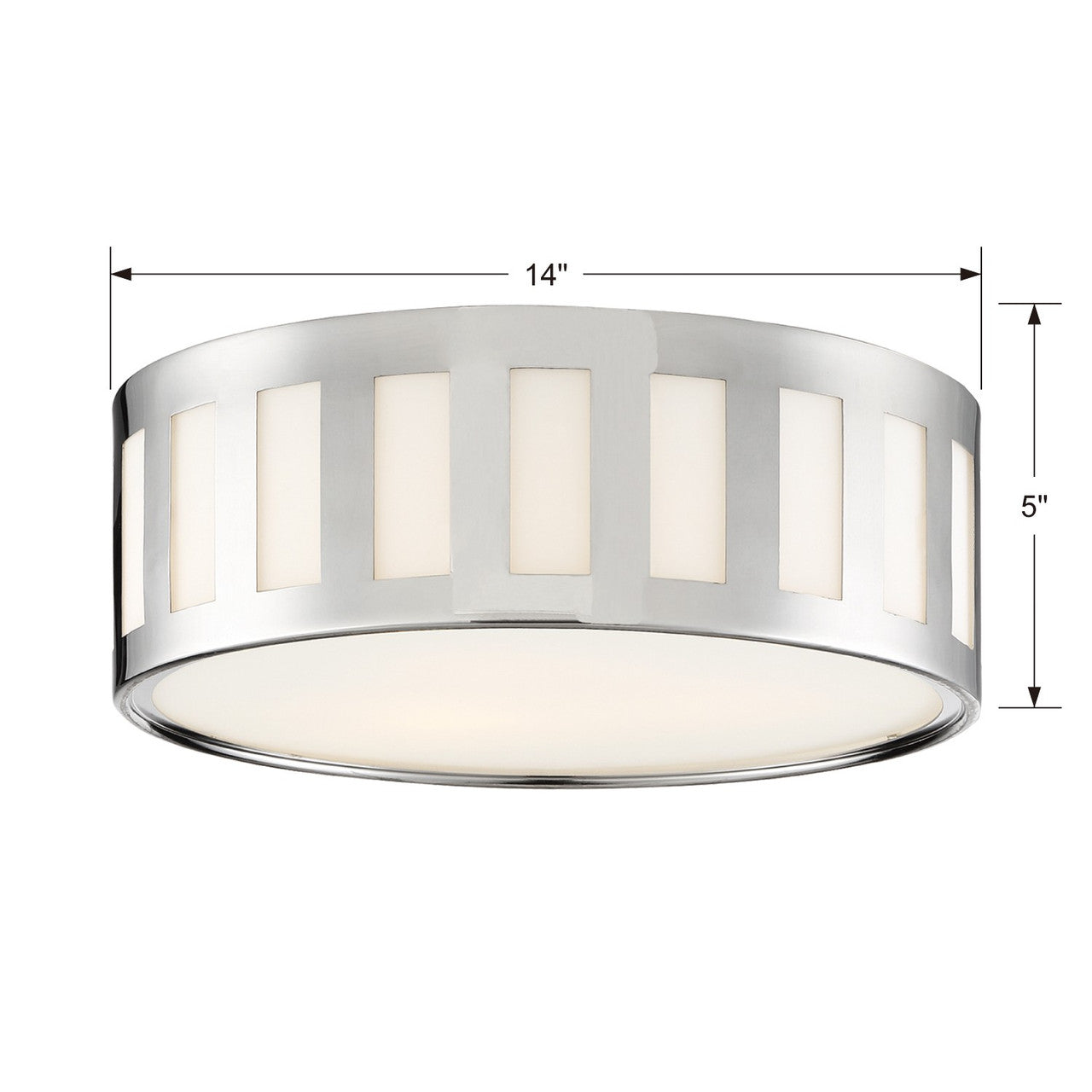 Crystorama Kendal Flush Mount Black Forged