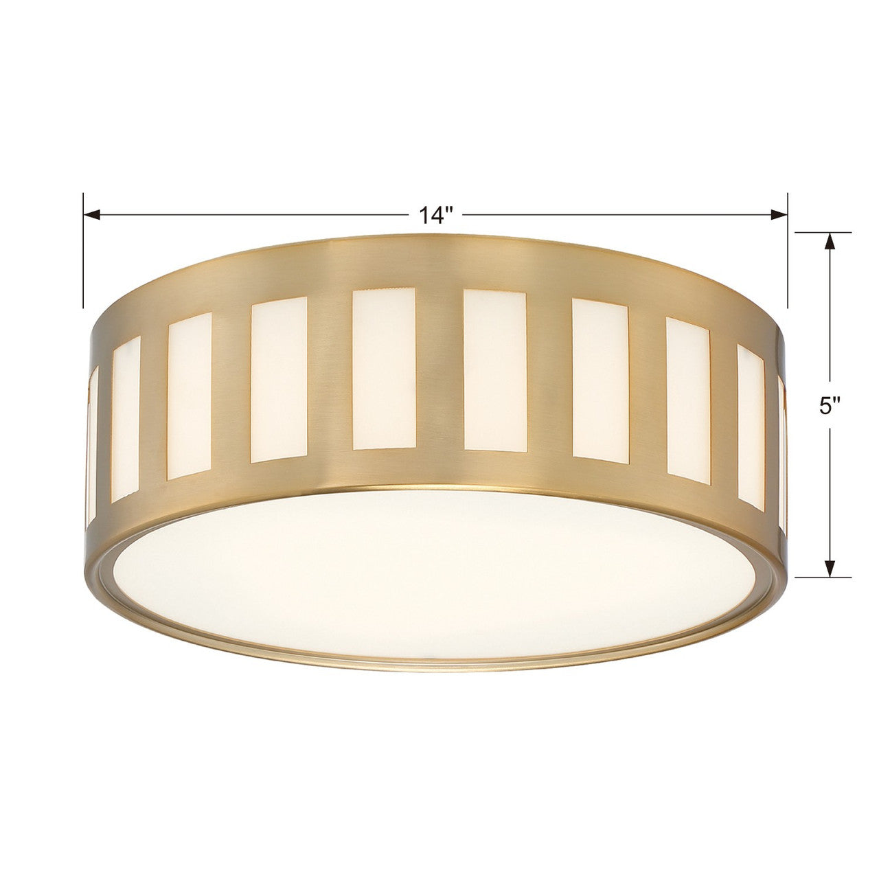 Flush Mounts-Crystorama-KEN-2203