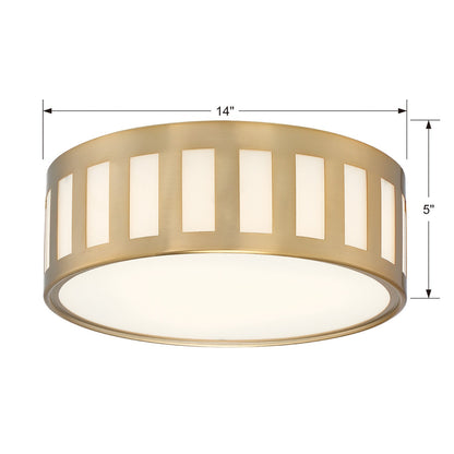 Flush Mounts-Crystorama-KEN-2203