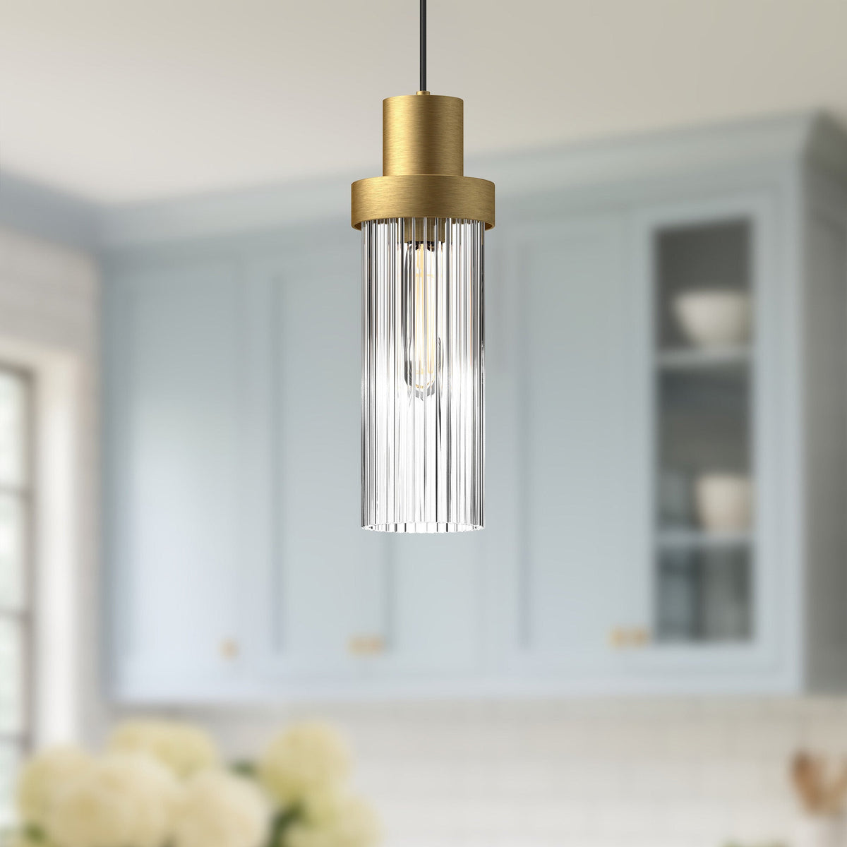 Kent 5" Ribbed 1-Light Pendant