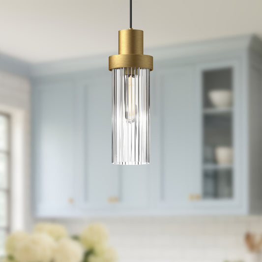Kent 5" Ribbed 1-Light Pendant