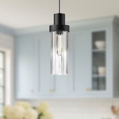 Kent 5" Ribbed 1-Light Pendant