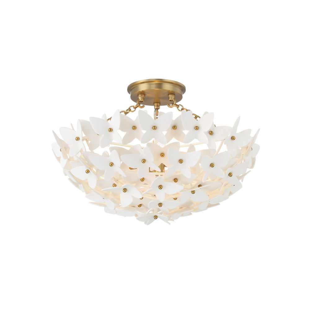 Crystorama Killian 3-Light Semi Flush Mount