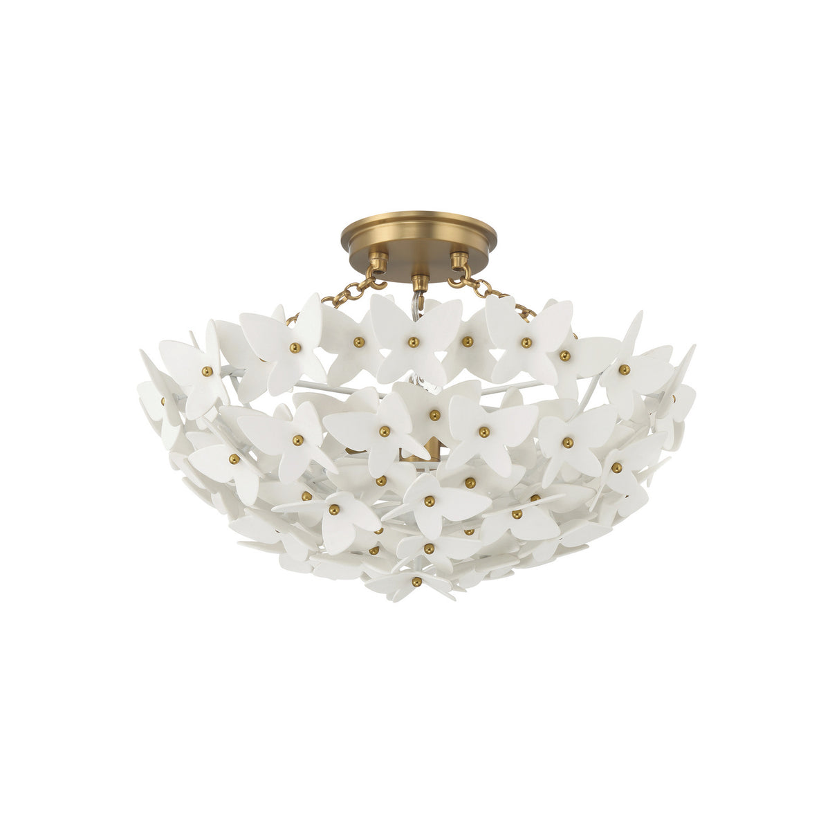 Crystorama Killian 3-Light Semi Flush Mount - detail