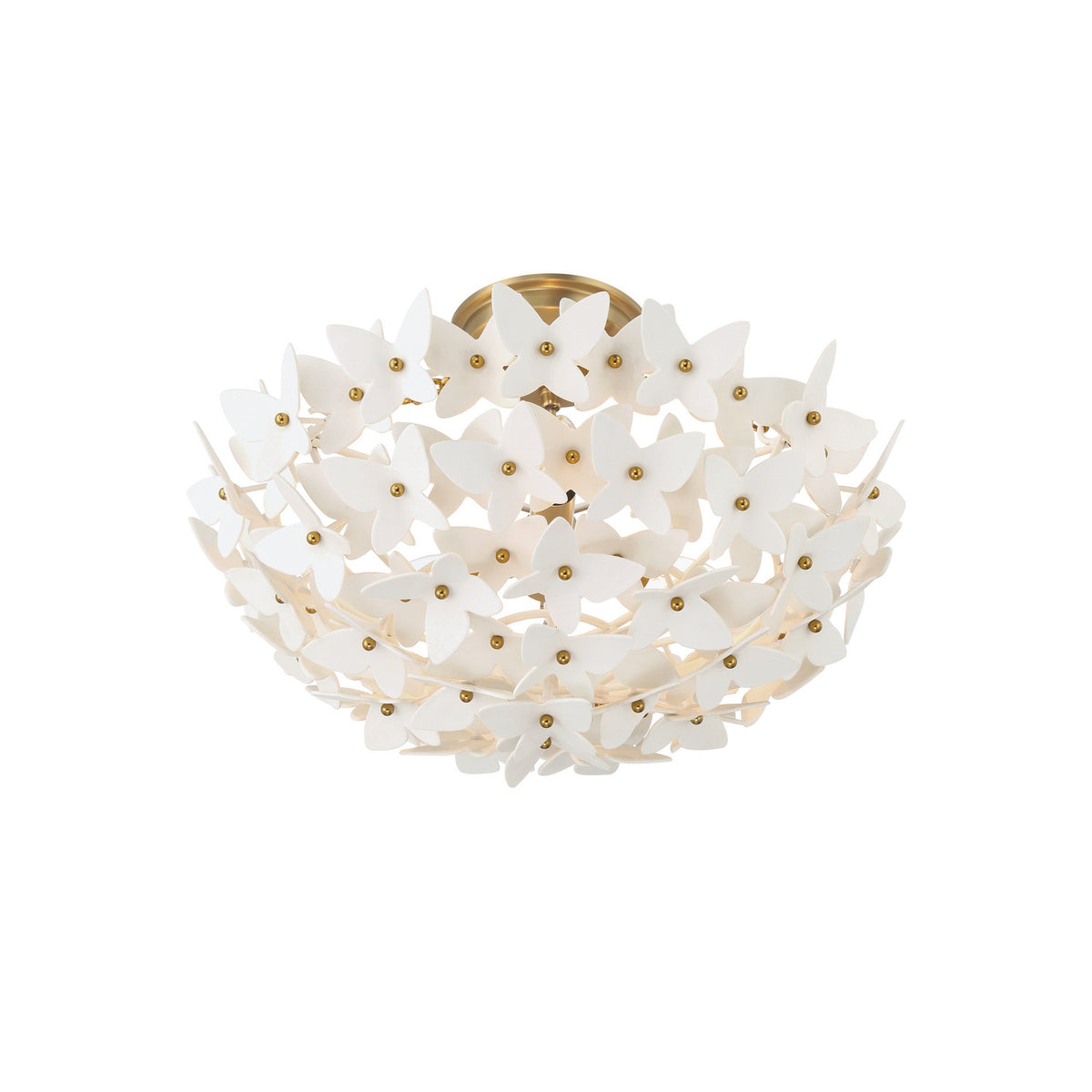 Crystorama Killian 3-Light Semi Flush Mount - detail