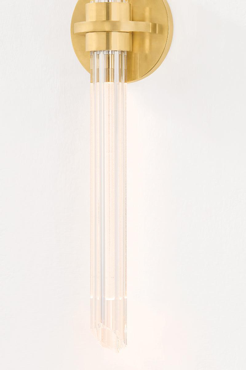 Hudson Valley Knighton Bath & Vanity Light Aged Brass detail view 4