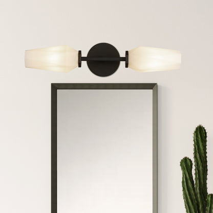 Krysta 20" Opal Glass 2-Light Wall Vanity