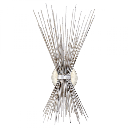 Visual Comfort Signature Strada Wall Sconce Burnished Silver Leaf