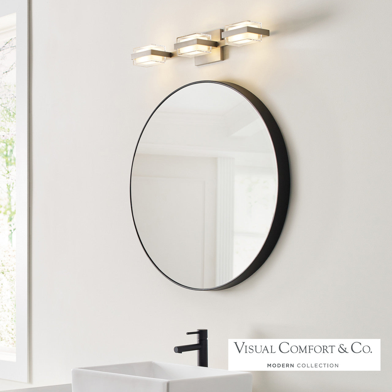 Visual Comfort Modern The Kamden Wall/Bathroom Sconce Nightshade Black