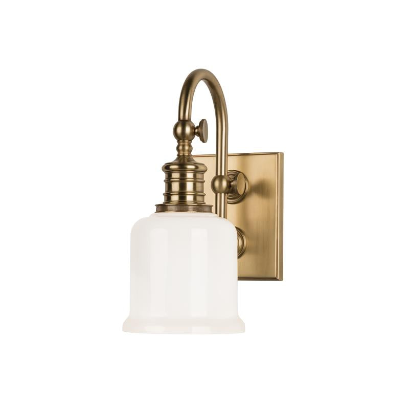 Hudson Valley Keswick Bathroom Wall Sconce Antique Brass