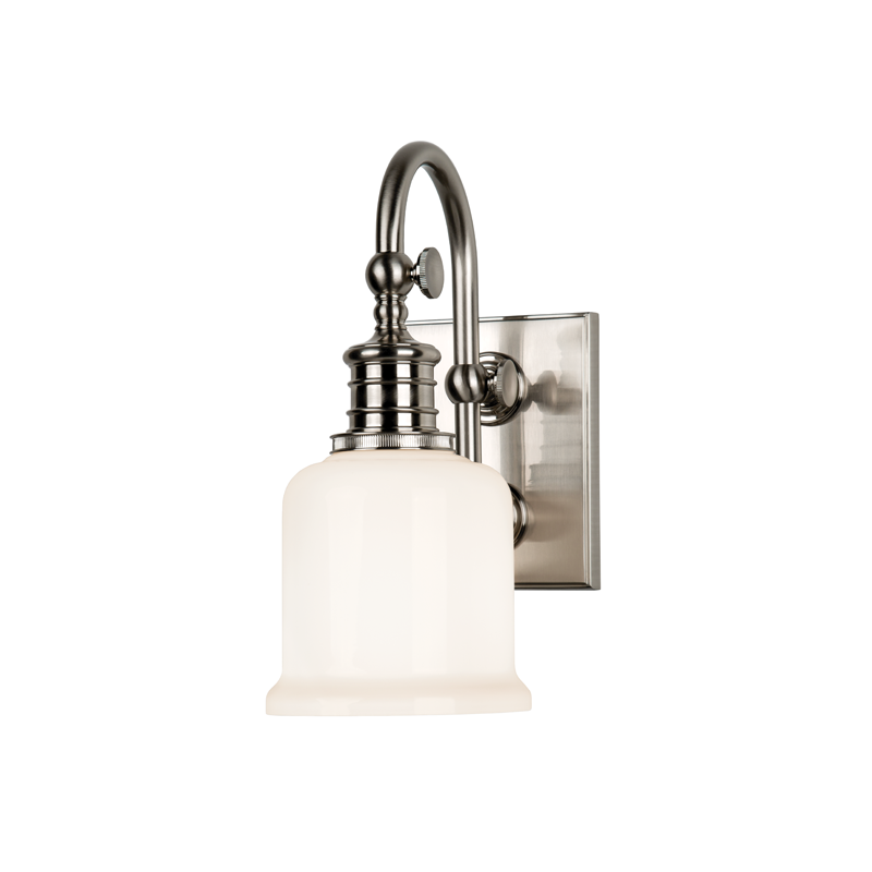 Hudson Valley Keswick Bathroom Wall Sconce Satin Nickel