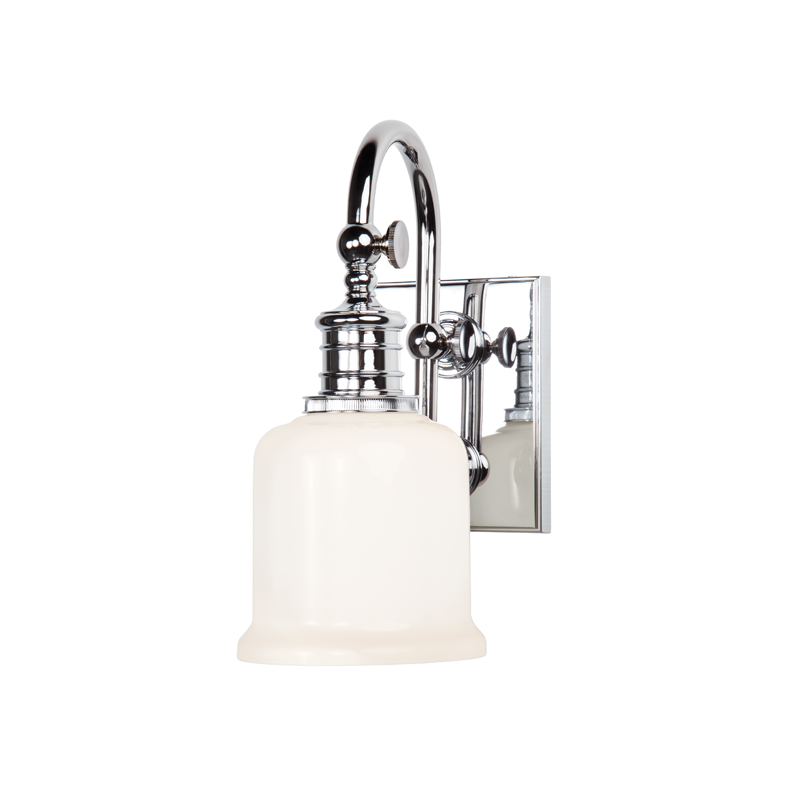Hudson Valley Keswick Bathroom Wall Sconce Polished Chrome