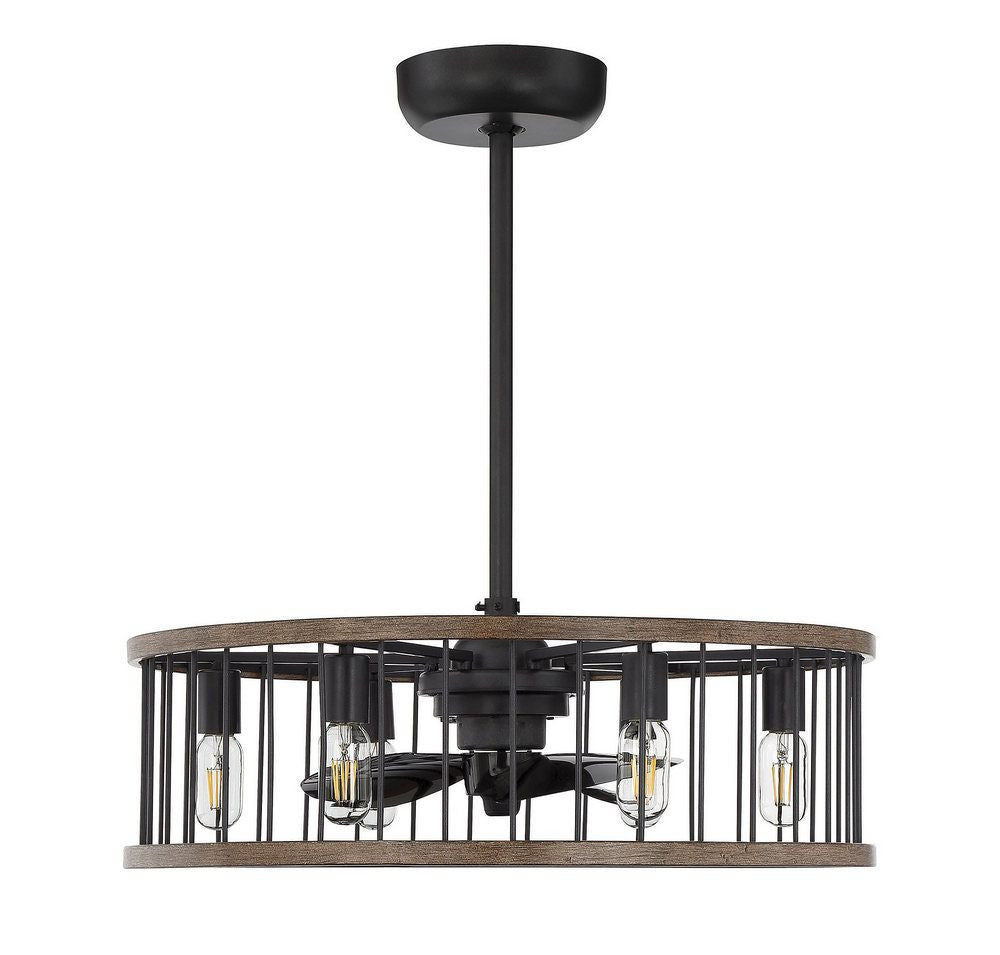 Kona Fandelier, 6-Light, Sapele, 26"W Savoy House (26-9472-FD-133 1MYZ0)