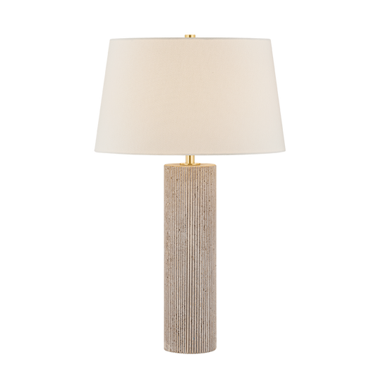 Hudson Valley Highland Mills 18" Table Lamp Aged Brass