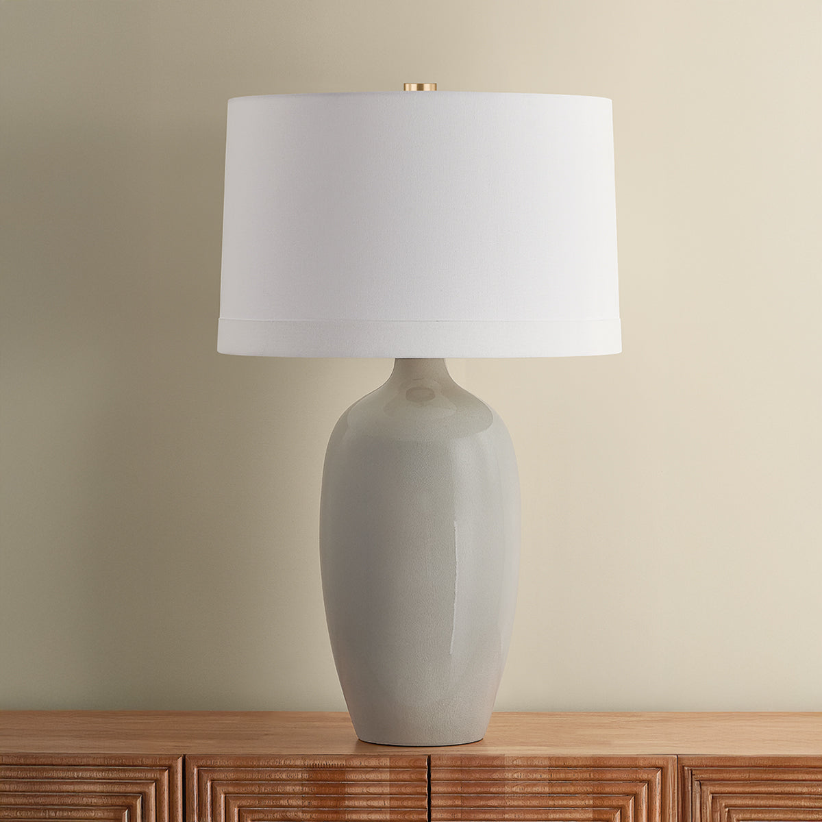 Hudson Valley Elk River Table Lamp Aged Brass detail view 4