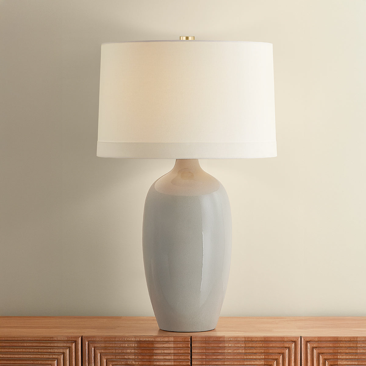 Hudson Valley Elk River Table Lamp Aged Brass detail view 5
