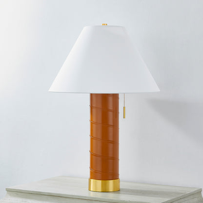 Hudson Valley Norwalk Table Lamp Aged Brass detail view 1