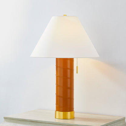 Hudson Valley Norwalk Table Lamp Aged Brass detail view 2