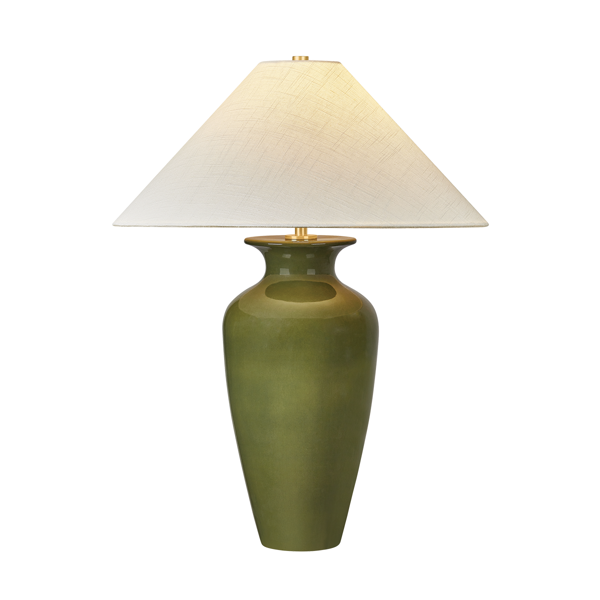 Hudson Valley Grassy Point Table Lamp Aged Brass