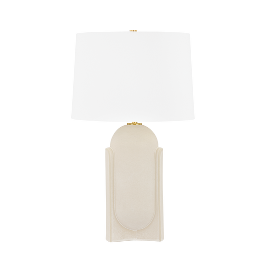 Hudson Valley Leeston 27" Tall Table Lamp Aged Brass
