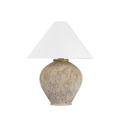 Hudson Valley Rumbrook Table Lamp Aged Brass/Ceramic Ancient Texture