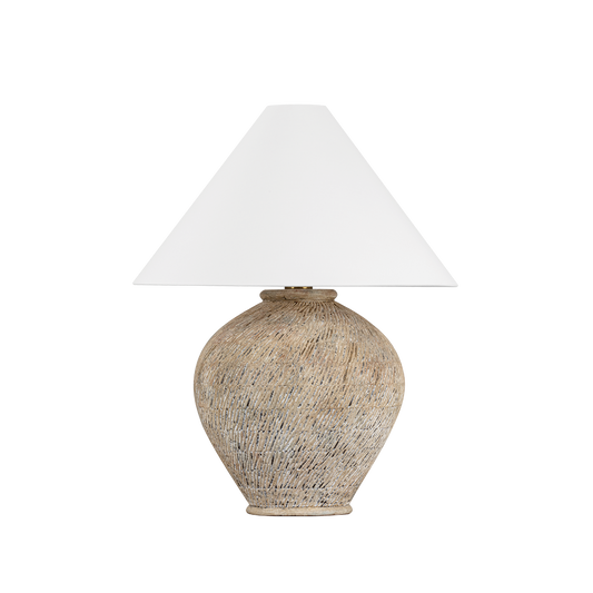Hudson Valley Rumbrook Table Lamp Aged Brass/Ceramic Ancient Texture