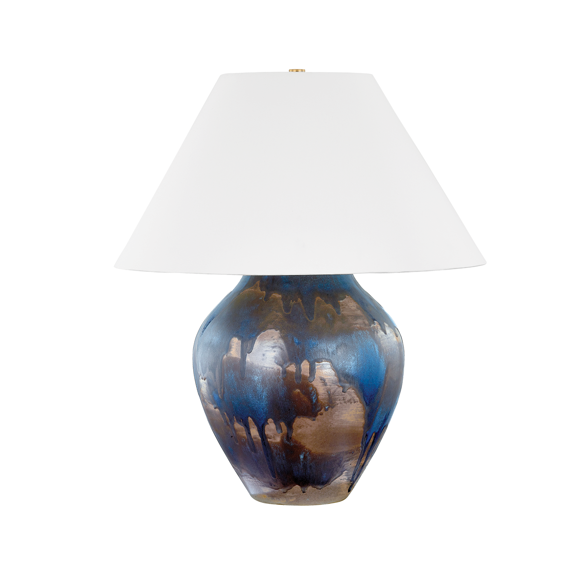 Hudson Valley Pleasantville Table Lamp Aged Brass