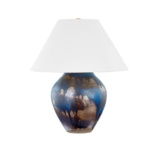 Hudson Valley Pleasantville Table Lamp Aged Brass