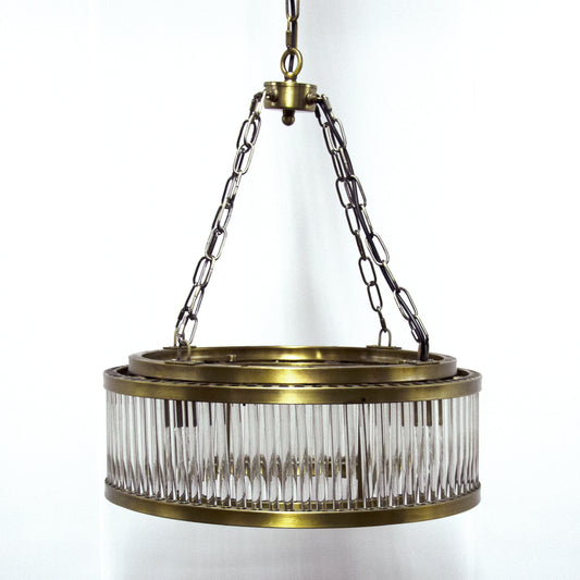 Noir Petronas Chandelier Antique Brass