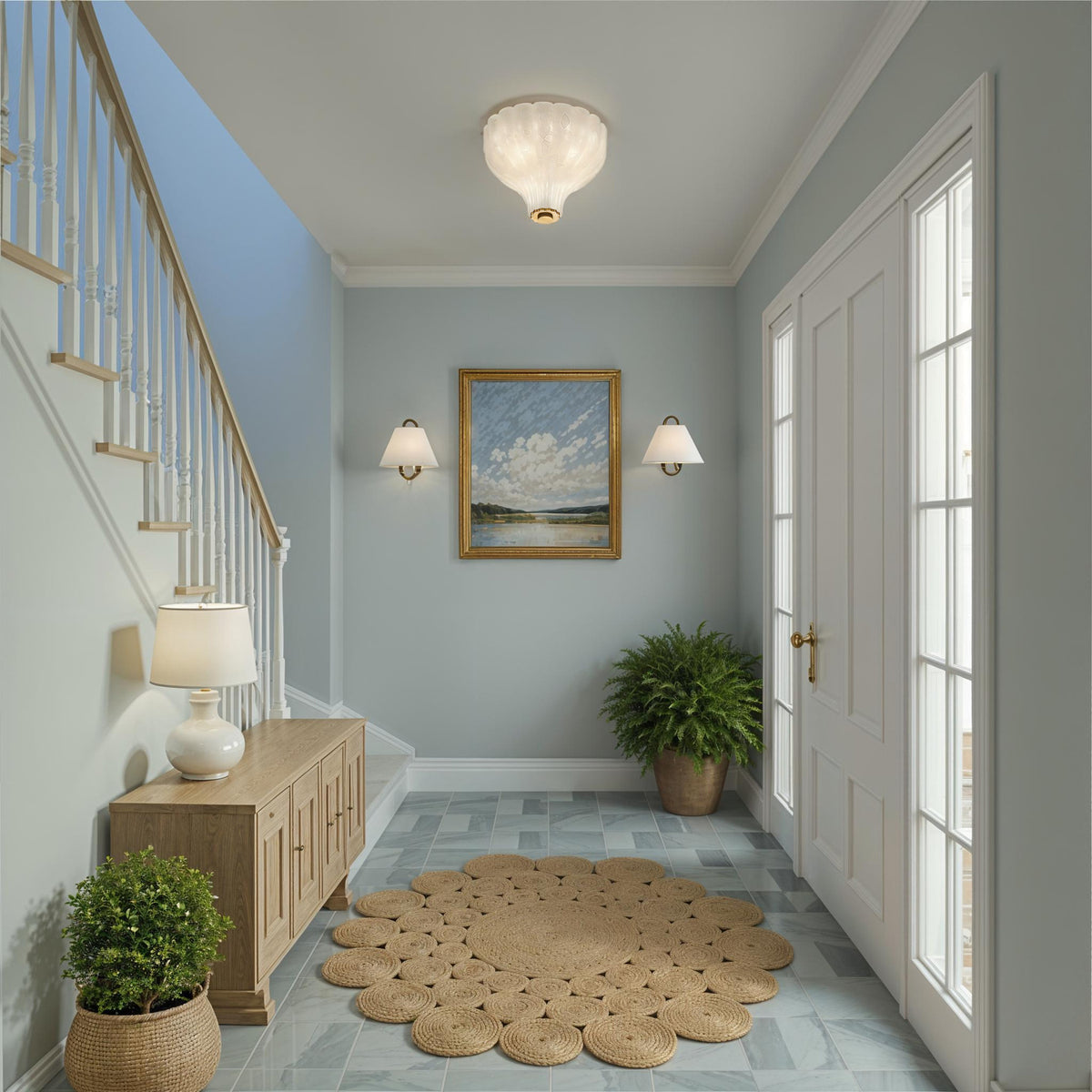 Crystorama Layton 3-Light Semi Flush Mount - lifestyle