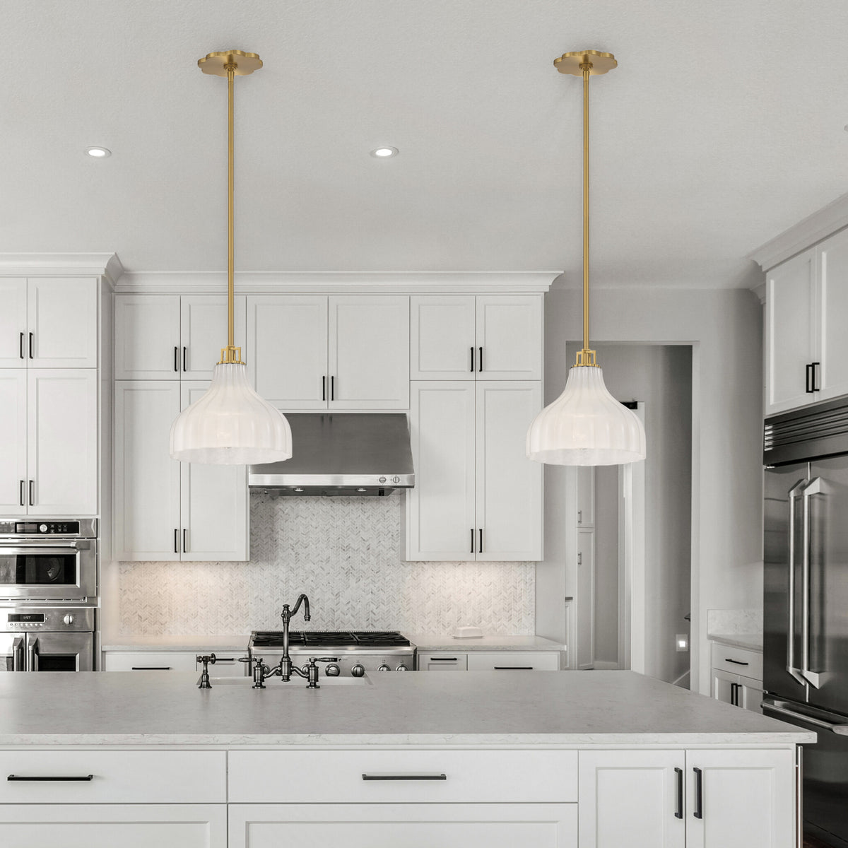 Crystorama Layton 9.75" 1-Light Pendant - lifestyle