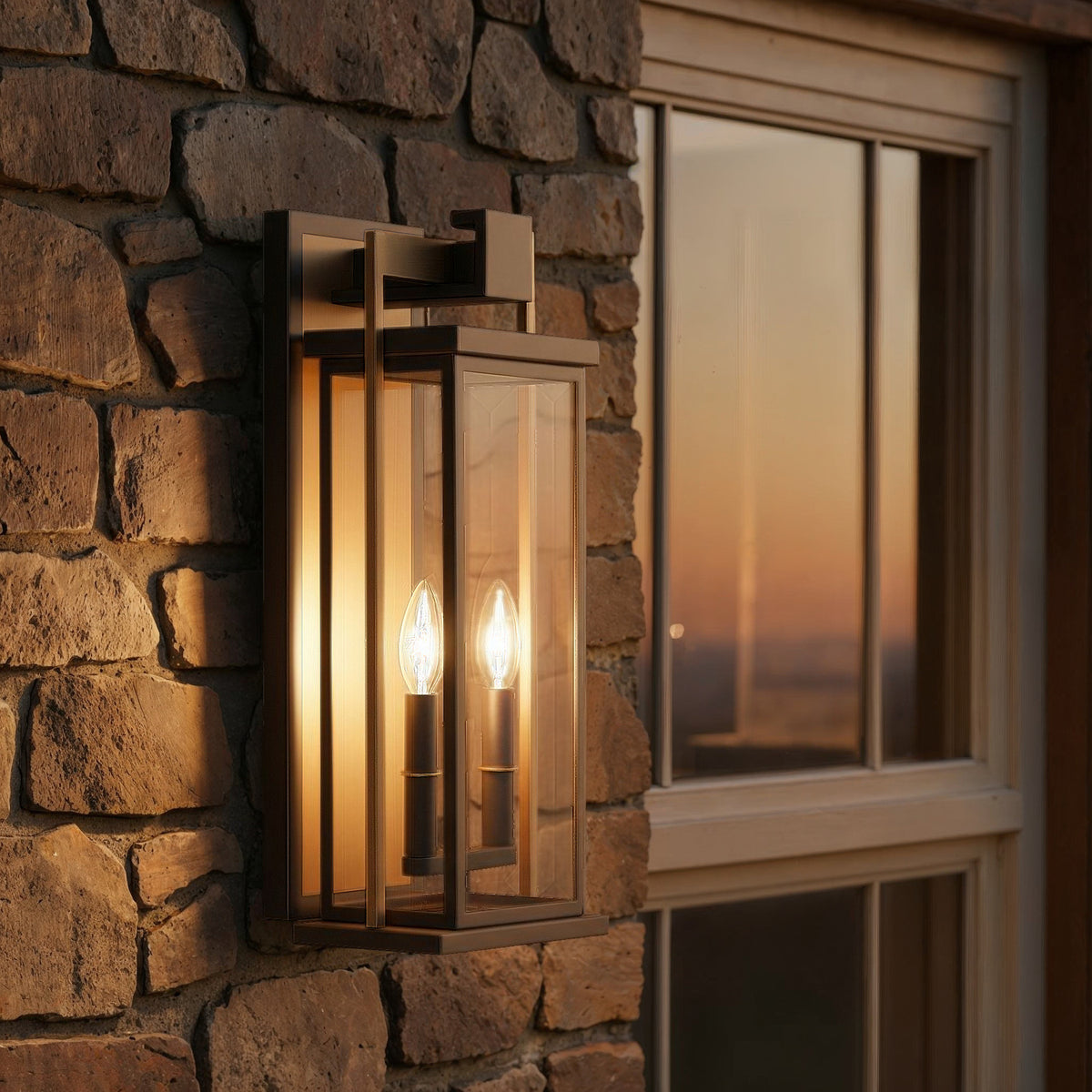Crystorama Lendel 2-Light Outdoor Wall Light - lifestyle