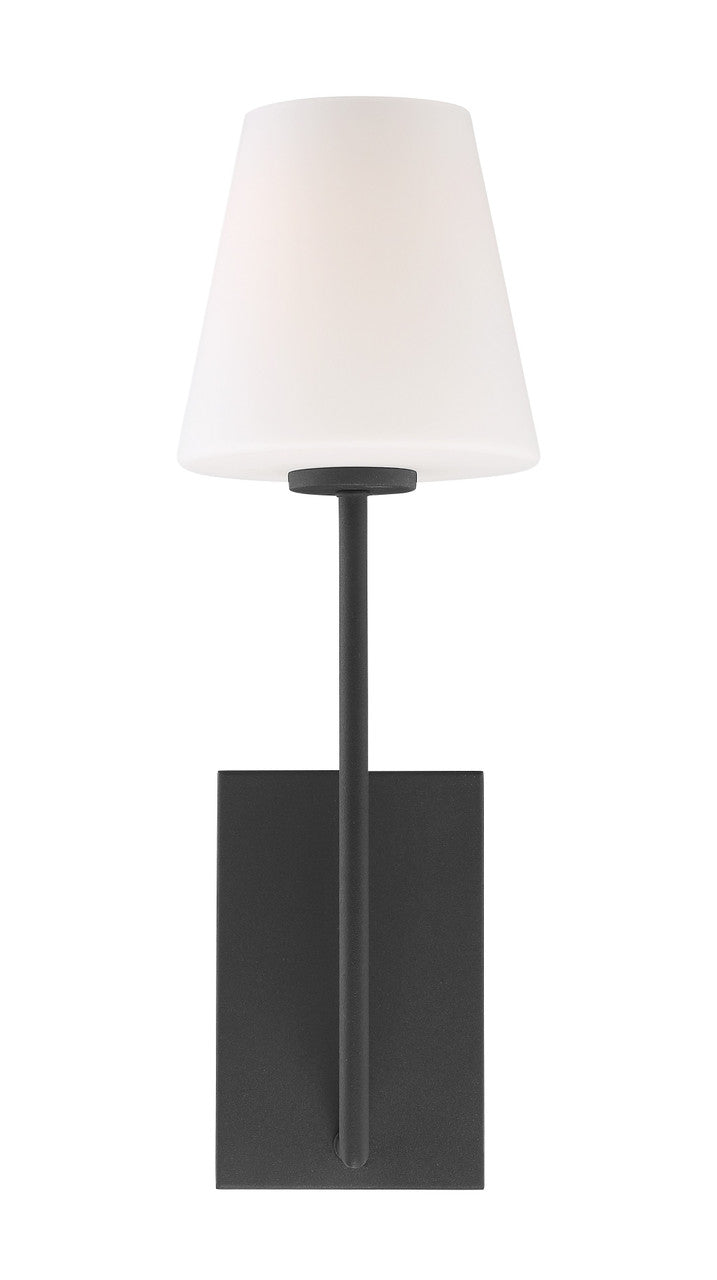 Crystorama Lena 1 Light Wall Sconce Polished Chrome
