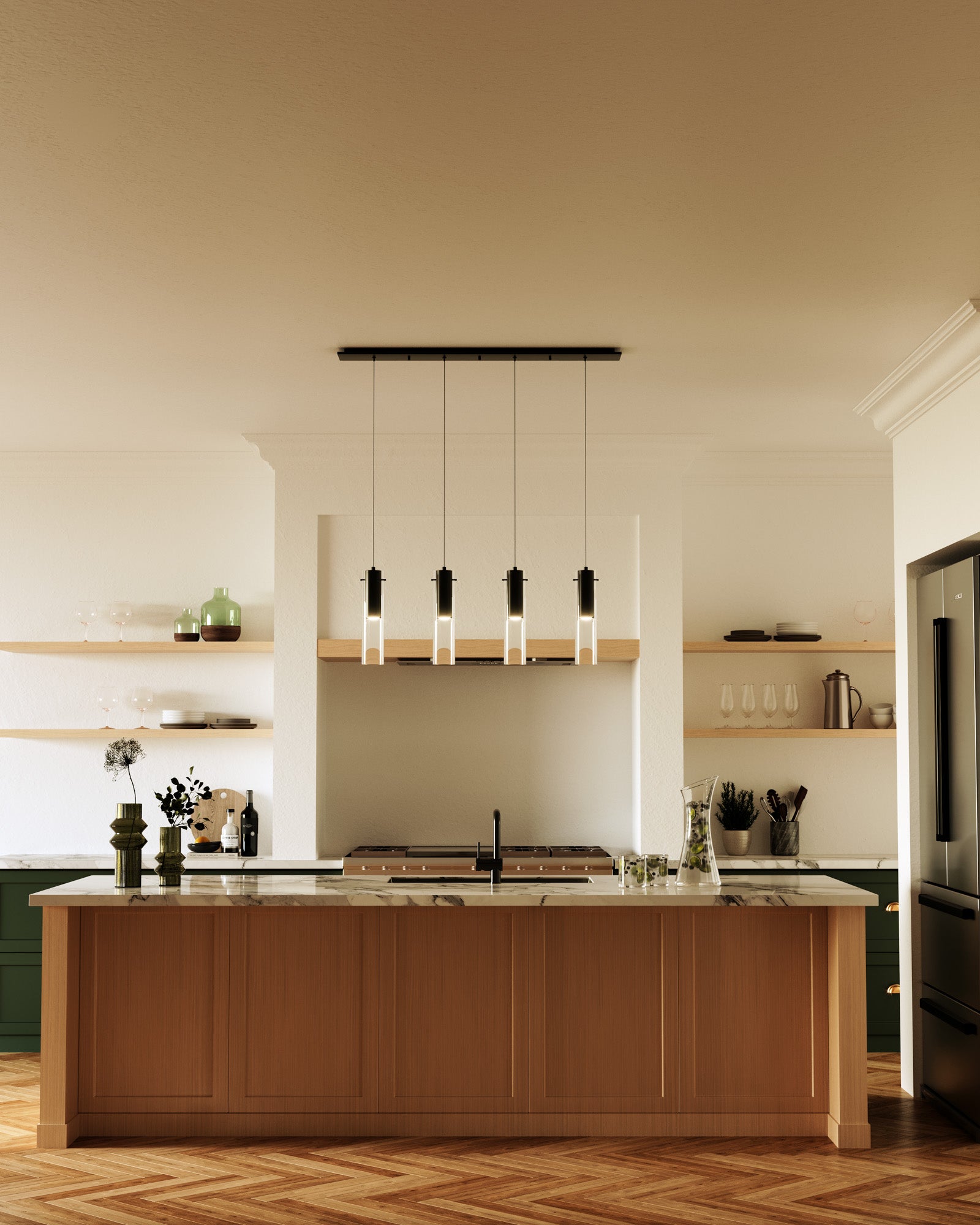 Kuzco Lighting Inc Lena 3-in LED Pendant Brushed Nickel